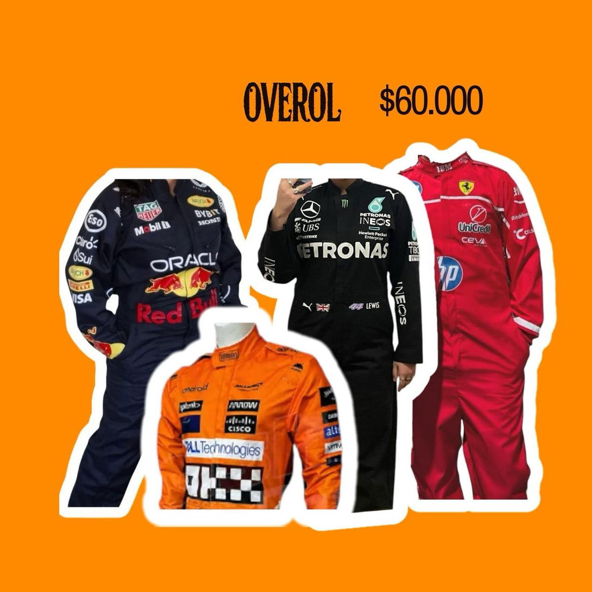 Overol Disfraz F1